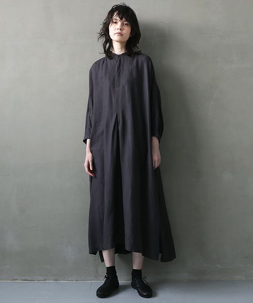 suzuki takayuki.スズキタカユキ.peasant dress I [S231-22/twilight grey]:i