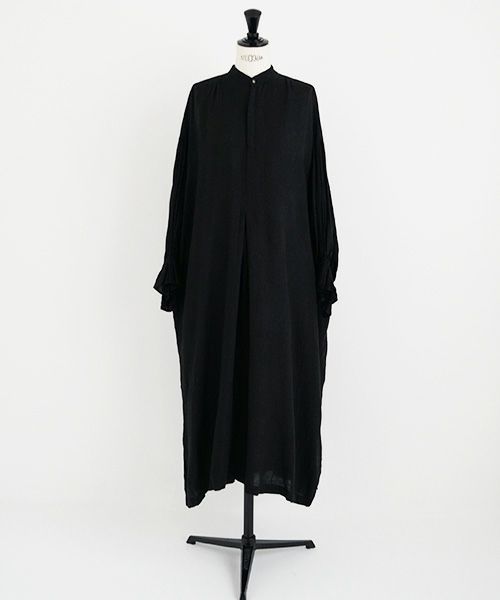 suzuki takayuki.スズキタカユキ.puff-sleeve dress [S231-24/black]