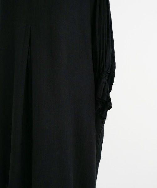 suzuki takayuki.スズキタカユキ.puff-sleeve dress [S231-24/black]