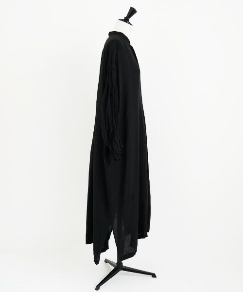 suzuki takayuki.スズキタカユキ.puff-sleeve dress [S231-24/black]