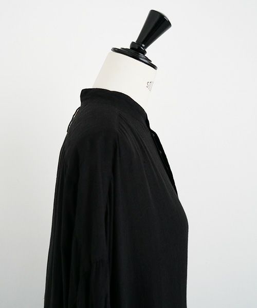 suzuki takayuki.スズキタカユキ.puff-sleeve dress [S231-24/black]