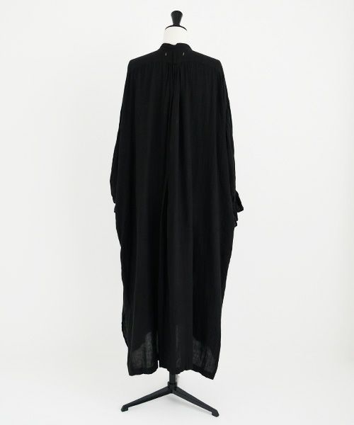 suzuki takayuki.スズキタカユキ.puff-sleeve dress [S231-24/black]