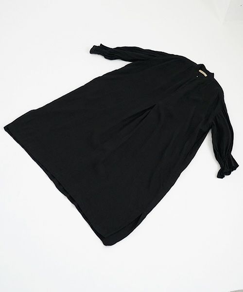 suzuki takayuki.スズキタカユキ.puff-sleeve dress [S231-24/black]