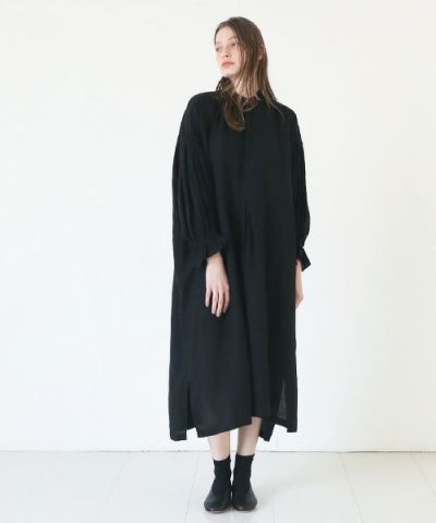 suzuki takayuki.スズキタカユキ.puff-sleeve dress [S231-24/black]
