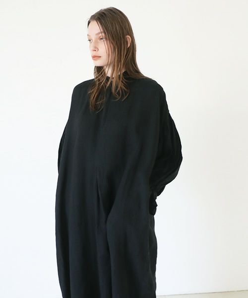 suzuki takayuki スズキタカユキ puff-sleeve dress [S231-24/black]