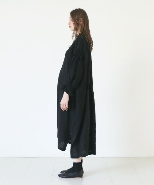 suzuki takayuki スズキタカユキ puff-sleeve dress [S231-24/black]