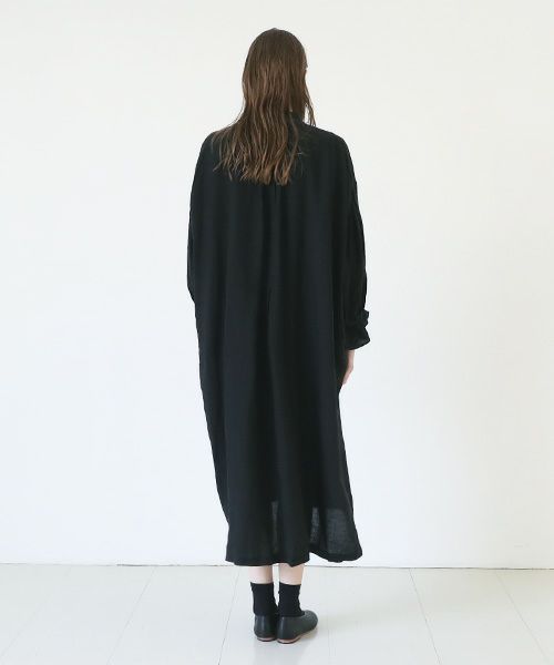 suzuki takayuki スズキタカユキ puff-sleeve dress [S231-24/black]