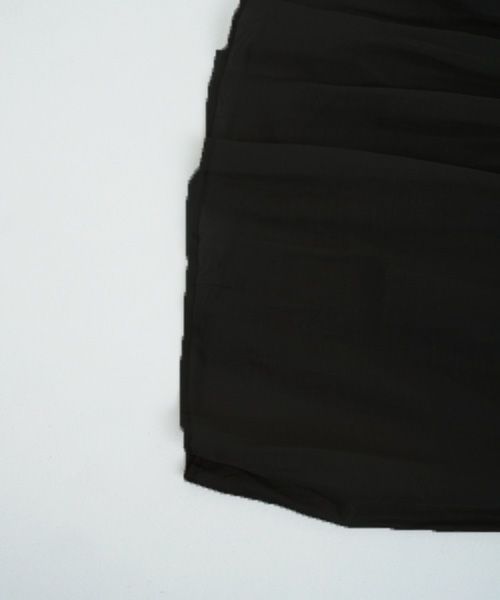 suzuki takayuki.スズキタカユキ.tiered skirt [S231-32/black]