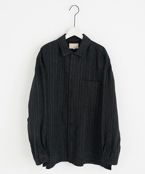 YOKO SAKAMOTO ヨーコサカモト YS - 23SS - 15 ATELIER SHIRT [BLACK]