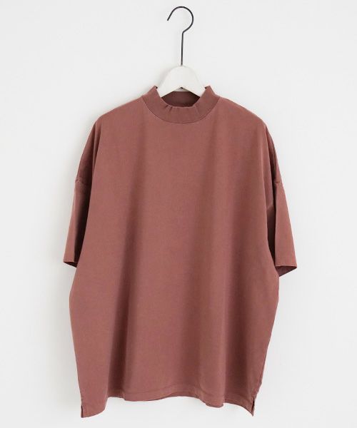 YOKO SAKAMOTO.ヨーコサカモト.YS - 23SS - 70 MOCK NECK T-SHIRT [RED]
