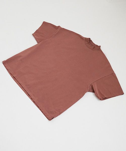 YOKO SAKAMOTO.ヨーコサカモト.YS - 23SS - 70 MOCK NECK T-SHIRT [RED]