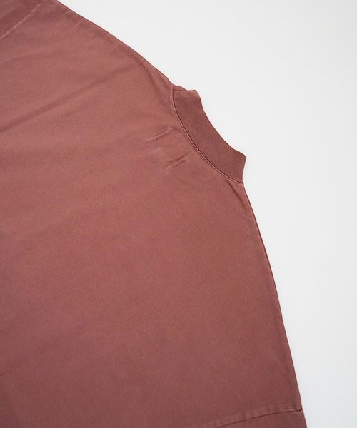 YOKO SAKAMOTO.ヨーコサカモト.YS - 23SS - 70 MOCK NECK T-SHIRT [RED]