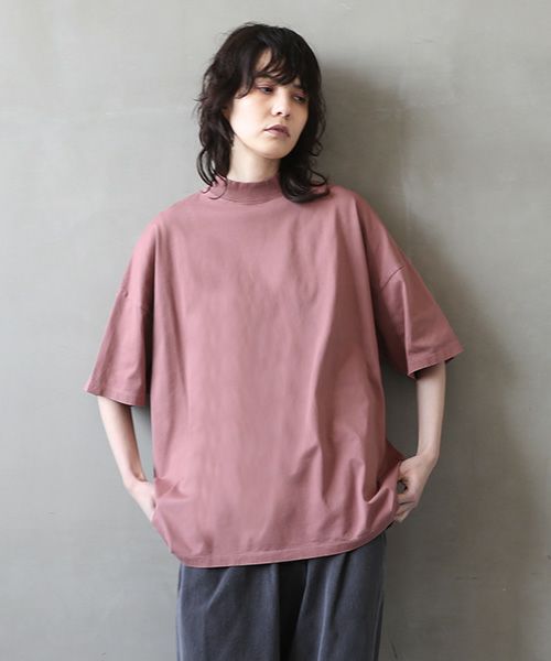 YOKO SAKAMOTO.ヨーコサカモト.YS - 23SS - 70 MOCK NECK T-SHIRT [RED]