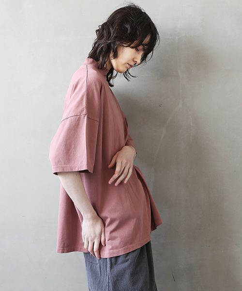 YOKO SAKAMOTO.ヨーコサカモト.YS - 23SS - 70 MOCK NECK T-SHIRT [RED]