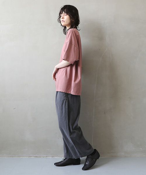 YOKO SAKAMOTO.ヨーコサカモト.YS - 23SS - 70 MOCK NECK T-SHIRT [RED]