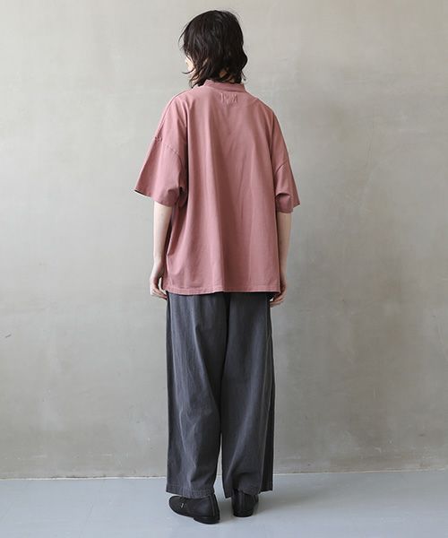 YOKO SAKAMOTO.ヨーコサカモト.YS - 23SS - 70 MOCK NECK T-SHIRT [RED]