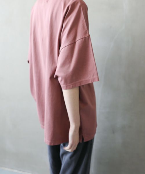 YOKO SAKAMOTO.ヨーコサカモト.YS - 23SS - 70 MOCK NECK T-SHIRT [RED]
