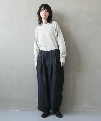 メール便可 2セットまで 【YOKO SAKAMOTO】Atelier Trousers Baggy