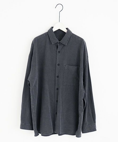 YOKO SAKAMOTO ヨーコサカモト YS - 23SS - 22 WEAVERS SHIRT [BLACK]