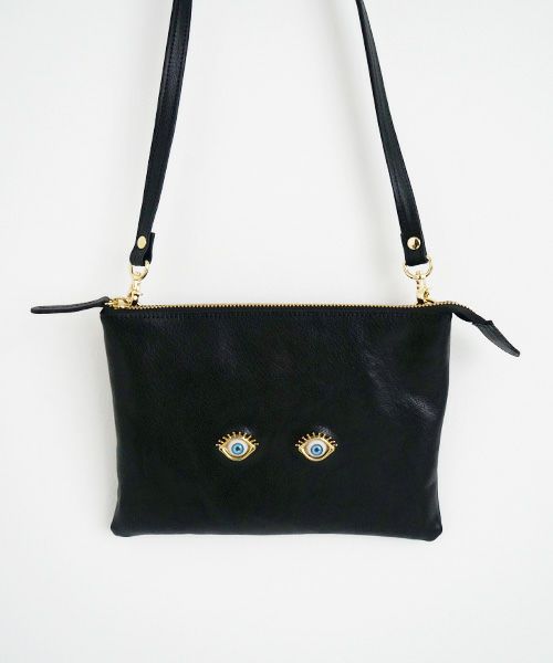 AHCAHCUM あちゃちゅむ お目目のバッグ[black]