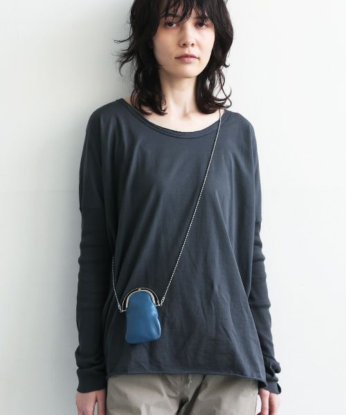 EDROBERTJUDSON.エドロバートジャドソン.CHAIN FRAME PURSE LAMB [B01WCO-05B  / 72/SAX]