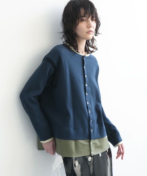 SWANLAKE.スワンレイク.クルーネックカーディガン [CT-1551]