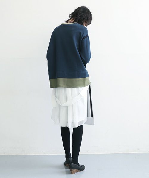 SWANLAKE.スワンレイク.クルーネックカーディガン [CT-1551]