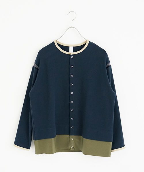 SWANLAKE.スワンレイク.クルーネックカーディガン [CT-1551]