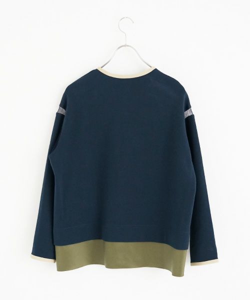 SWANLAKE.スワンレイク.クルーネックカーディガン [CT-1551]