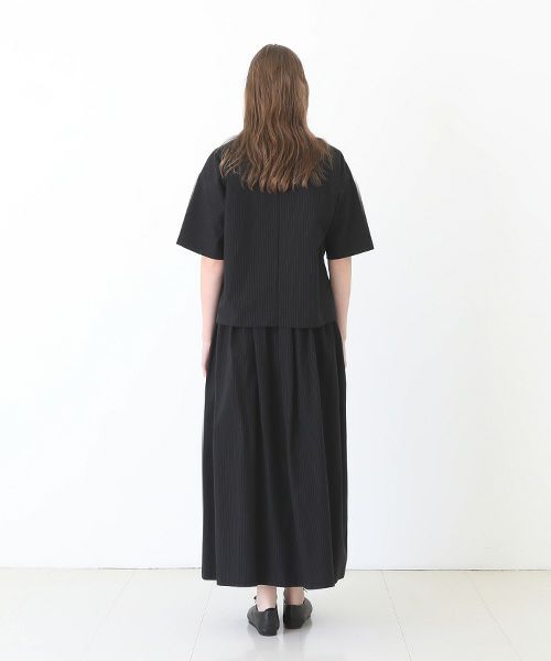 Mochi / home&miles.モチ / ホーム＆マイルズ. T-blouse [black×striped]