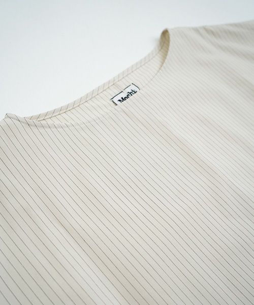 Mochi / home&miles.モチ / ホーム＆マイルズ. T-blouse [ecru×striped]