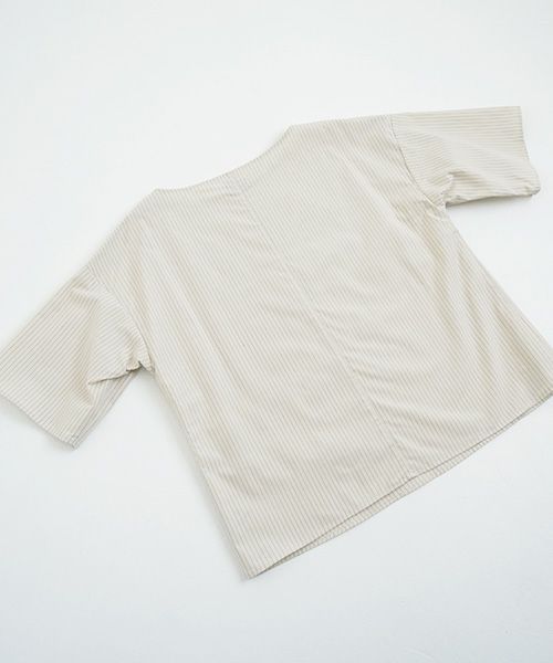 Mochi / home&miles.モチ / ホーム＆マイルズ. T-blouse [ecru×striped]