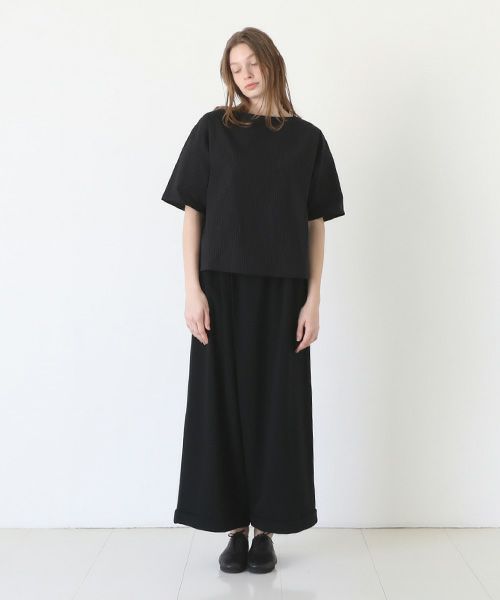 Mochi / home&miles.モチ / ホーム＆マイルズ.asymmetry sweatpants [black]