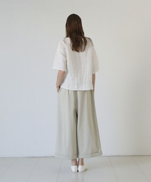 Mochi / home&miles.モチ / ホーム＆マイルズ.asymmetry sweatpants [chalk]