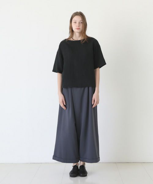 Mochi / home&miles.モチ / ホーム＆マイルズ.asymmetry sweatpants [charcoal grey]