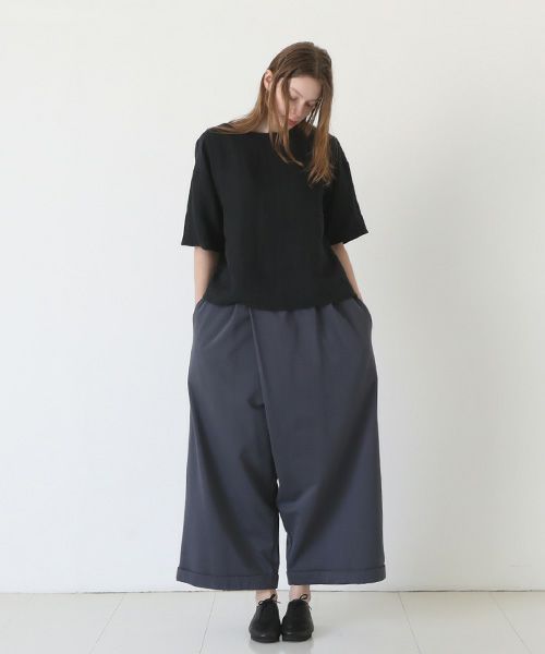 Mochi / home&miles.モチ / ホーム＆マイルズ.asymmetry sweatpants [charcoal grey]