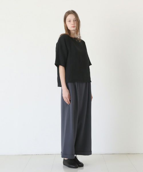 Mochi / home&miles.モチ / ホーム＆マイルズ.asymmetry sweatpants [charcoal grey]