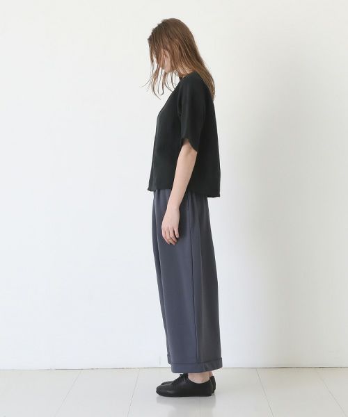 Mochi / home&miles.モチ / ホーム＆マイルズ.asymmetry sweatpants [charcoal grey]