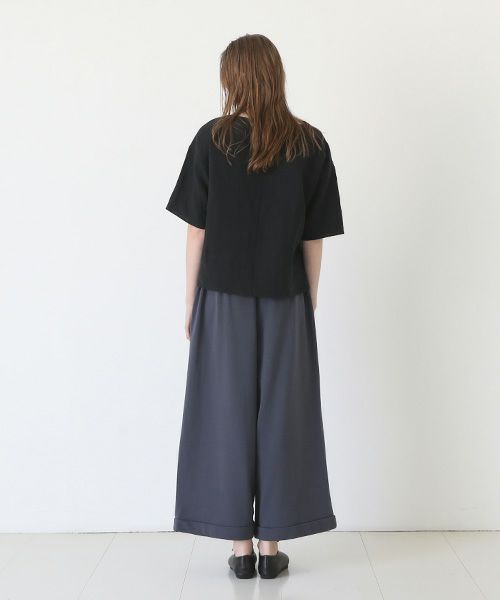 Mochi / home&miles.モチ / ホーム＆マイルズ.asymmetry sweatpants [charcoal grey]