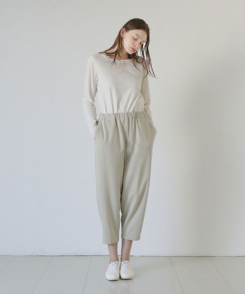 Mochi / home&miles.モチ / ホーム＆マイルズ.tapered sweatpants [chalk]