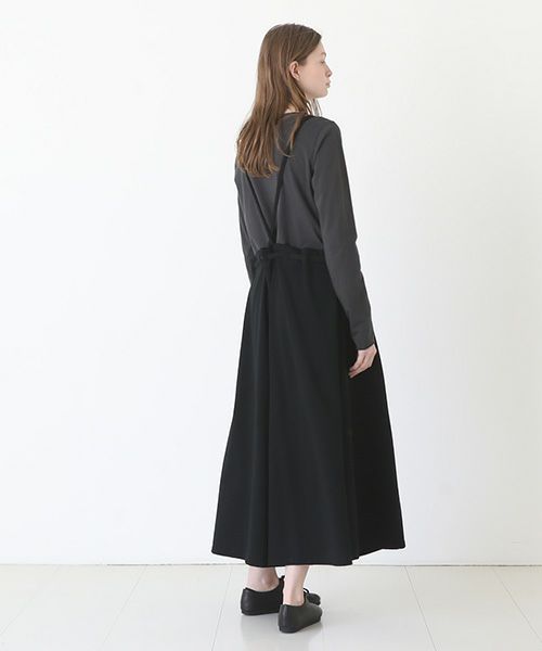Mochi / home&miles.モチ / ホーム＆マイルズ.apron sweatsalopette [black]