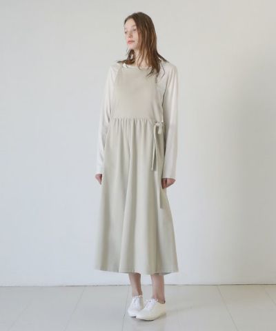 Mochi / home&miles.モチ / ホーム＆マイルズ.apron sweatsalopette [chalk]