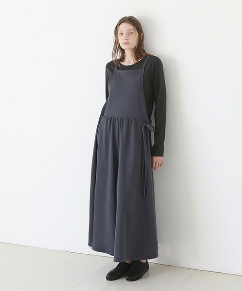 Mochi / home&miles.モチ / ホーム＆マイルズ.apron sweatsalopette [charcoal grey]