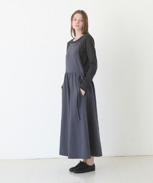 Mochi / home&miles.モチ / ホーム＆マイルズ.apron sweatsalopette [charcoal grey]