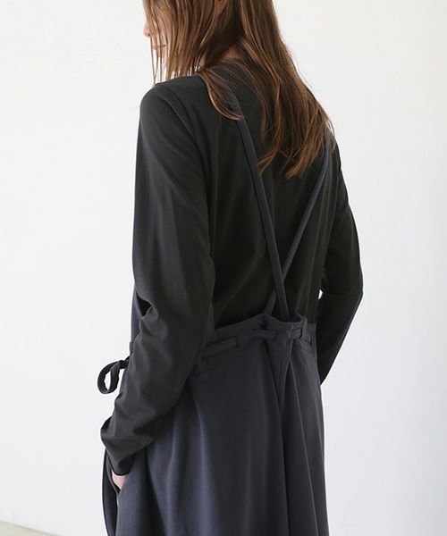 Mochi / home&miles.モチ / ホーム＆マイルズ.apron sweatsalopette [charcoal grey]