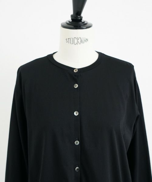 Mochi / home&miles.モチ / ホーム＆マイルズ.organic cotton cut & saw blouse [black]