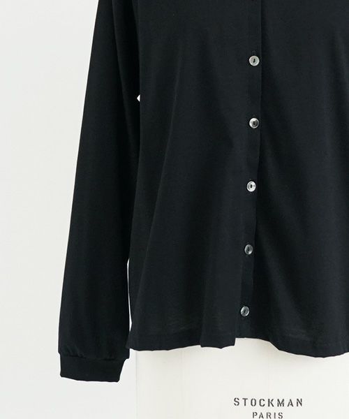 Mochi / home&miles.モチ / ホーム＆マイルズ.organic cotton cut & saw blouse [black]