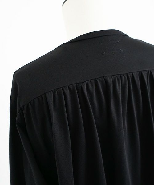 Mochi / home&miles.モチ / ホーム＆マイルズ.organic cotton cut & saw blouse [black]