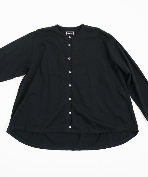 Mochi / home&miles.モチ / ホーム＆マイルズ.organic cotton cut & saw blouse [black]
