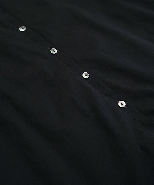 Mochi / home&miles.モチ / ホーム＆マイルズ.organic cotton cut & saw blouse [black]